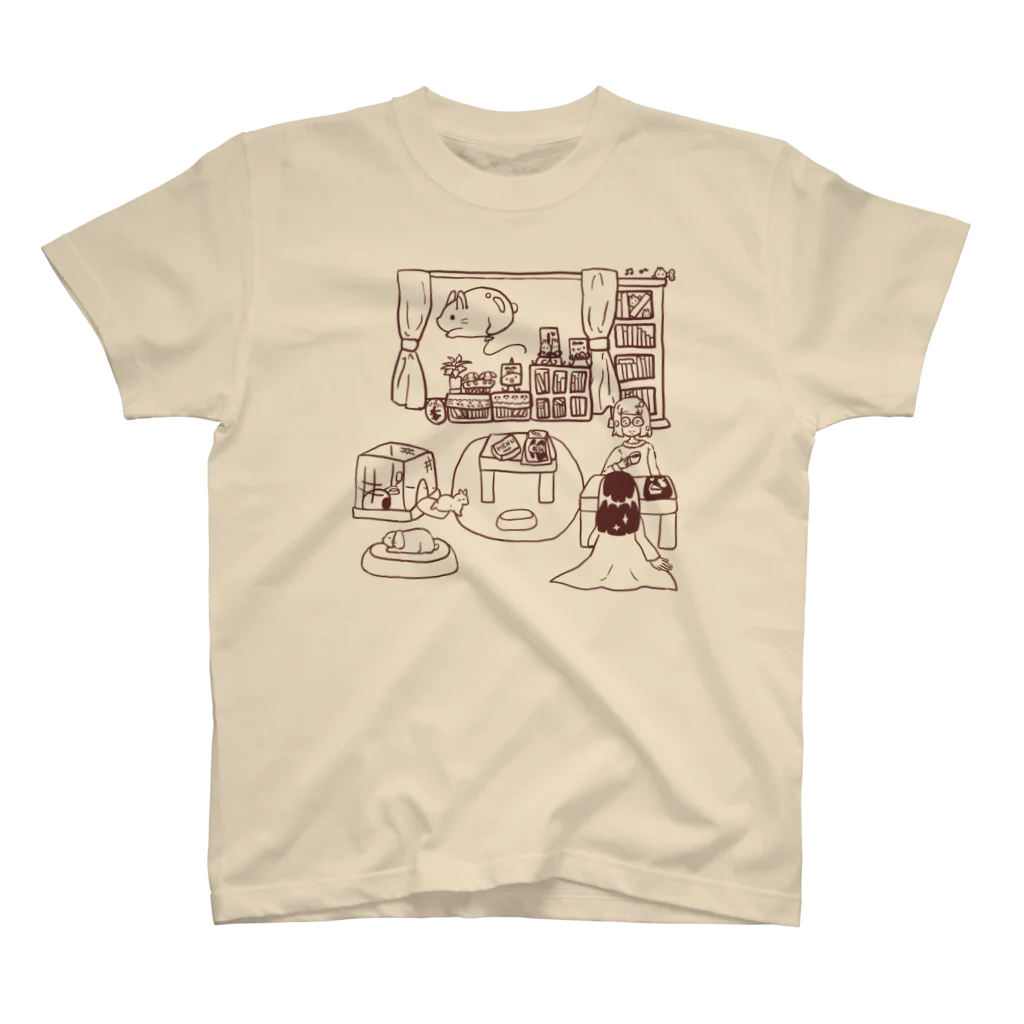 『卯のえほん』   〜えほんカフェ「うさぎの絵本」のオンラインショップ〜の「えほんカフェの日常」3 スタンダードTシャツ