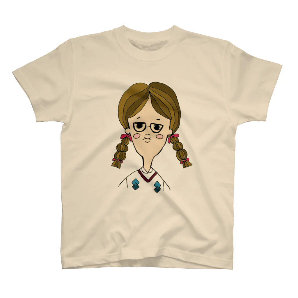 hi_coffreeのめがね女子１ スタンダードTシャツ