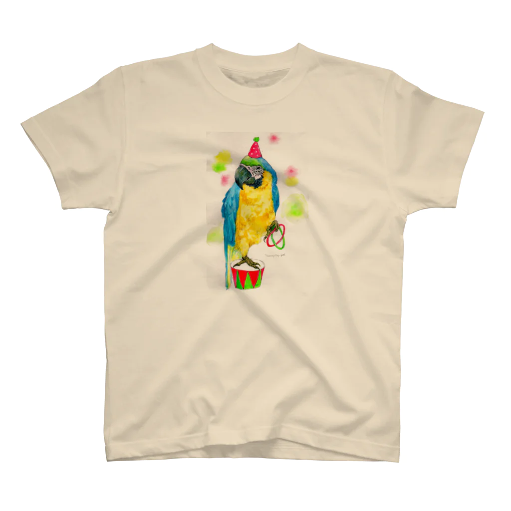 yummy.toy boxのルリコンゴウインコ Regular Fit T-Shirt