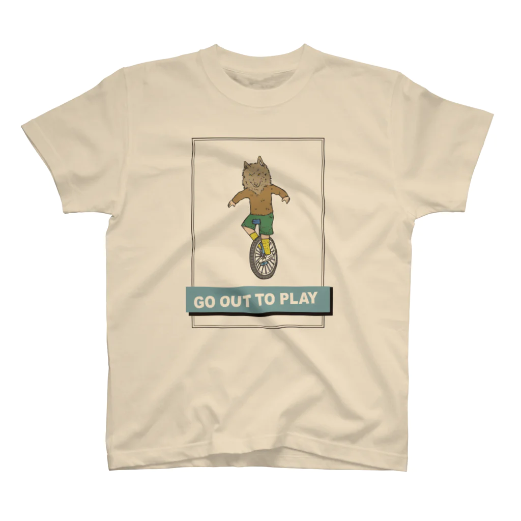 screenMのone 一匹狼一輪車 スタンダードTシャツ