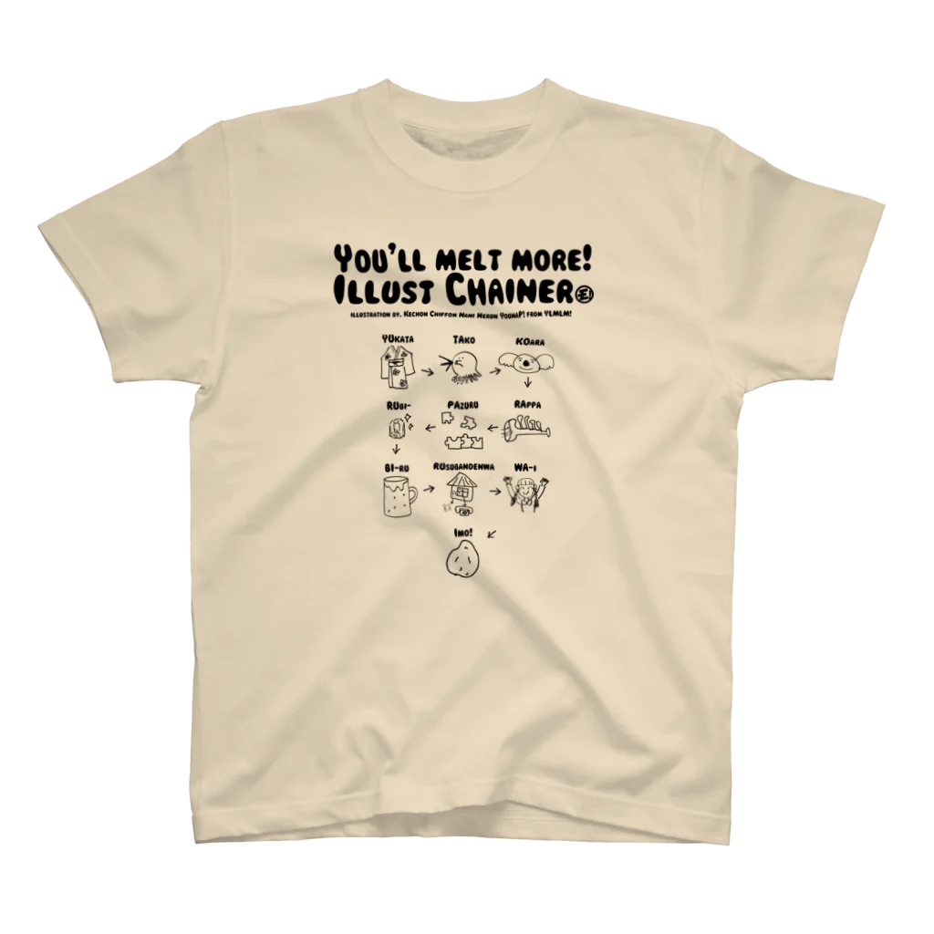 ゆるめるモ！のでみせのYLMLM! Illustchainer スタンダードTシャツ