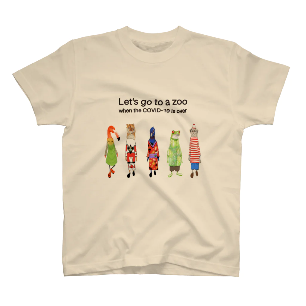 koujirou@mixedmediaのLet's go to a zoo when the COVID-19 is over スタンダードTシャツ