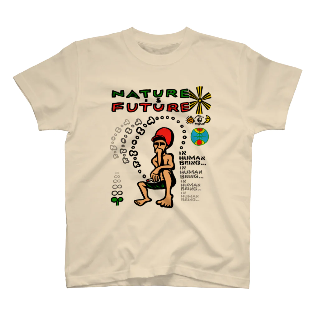 ポンコツホンポのNATURE is FUTURE 티셔츠