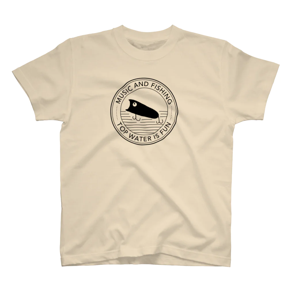 音楽と釣りの釣りTシャツ トップウォーター Regular Fit T-Shirt