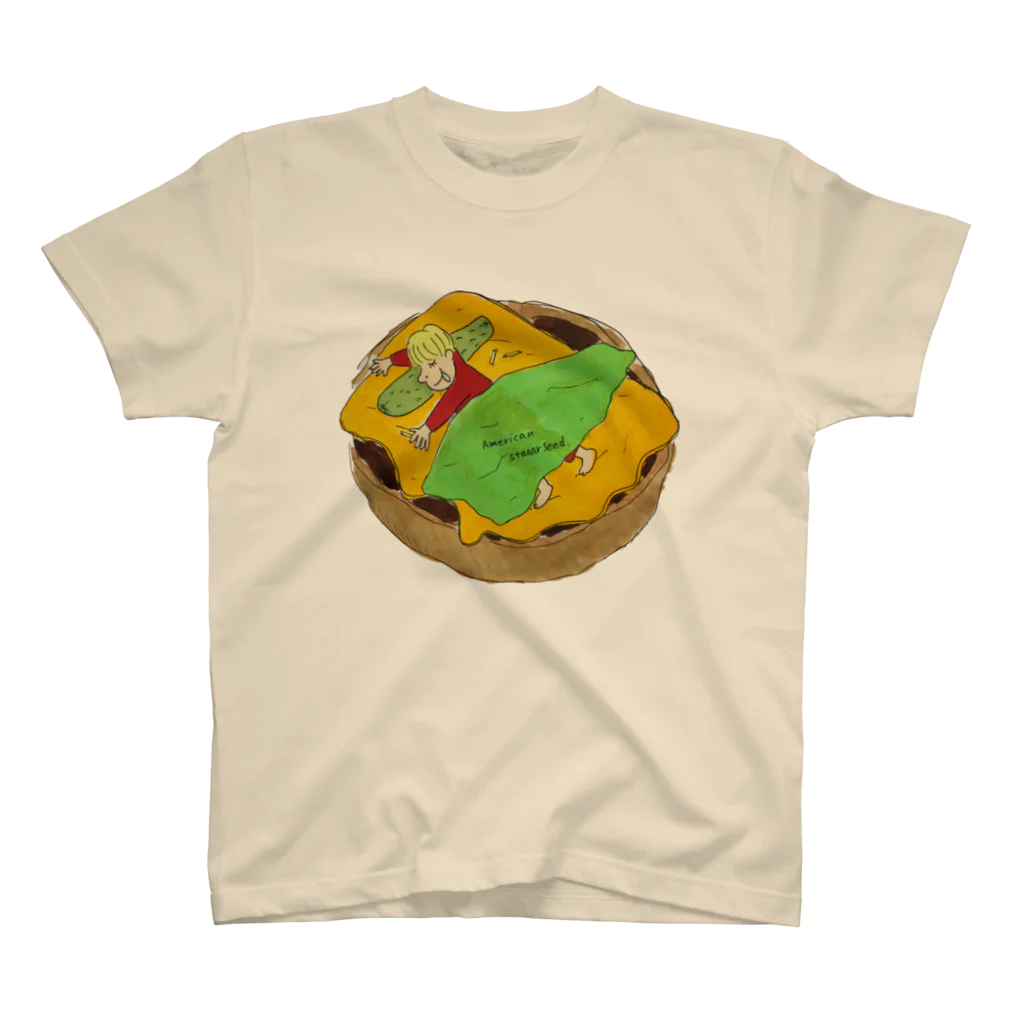 americanstaaarseedのHamburger sleep スタンダードTシャツ