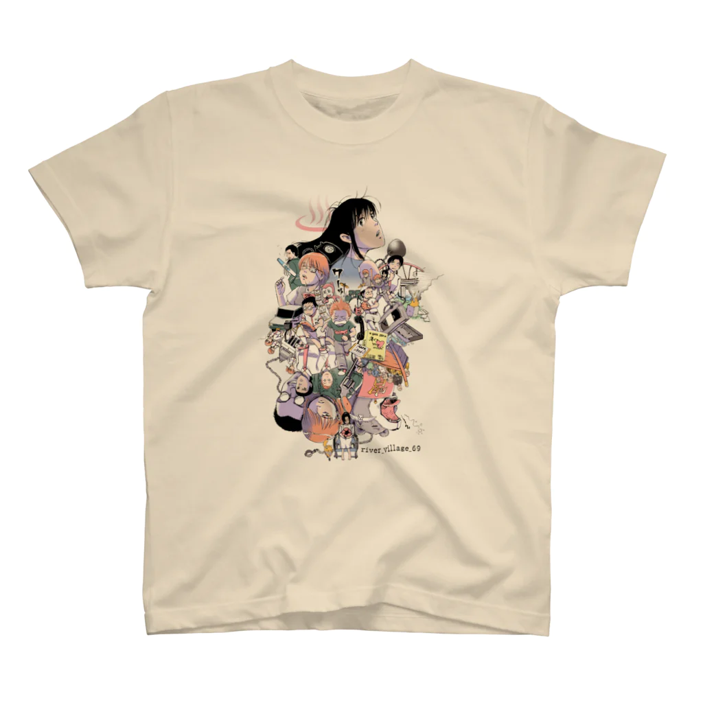 川村マユ見のriver_village_69 スタンダードTシャツ