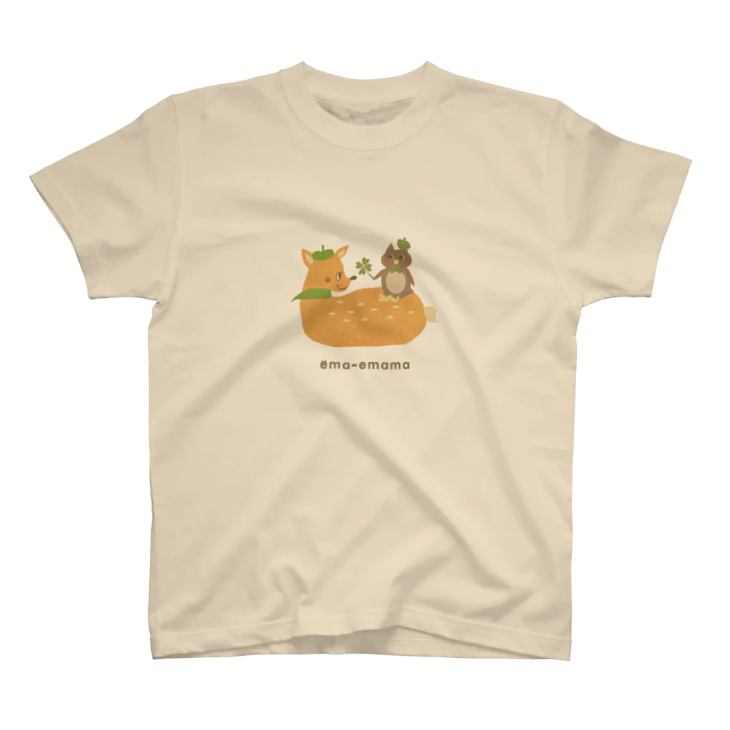 やたにまみこのema-emama『happiness-clover』 Regular Fit T-Shirt