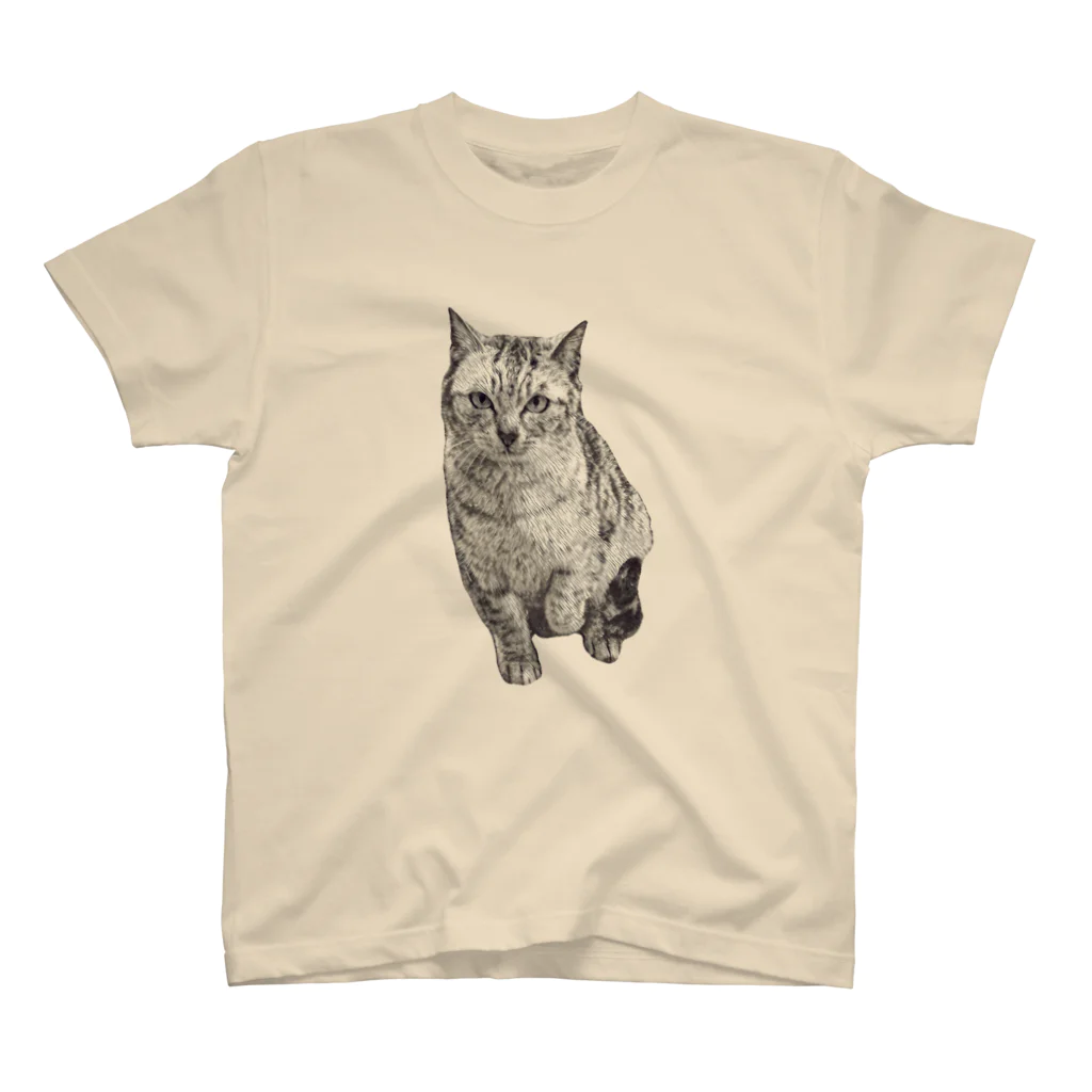 ちばっちょ【ち畳工房&猫ねこパラダイス】のトラ猫シマちゃん Regular Fit T-Shirt