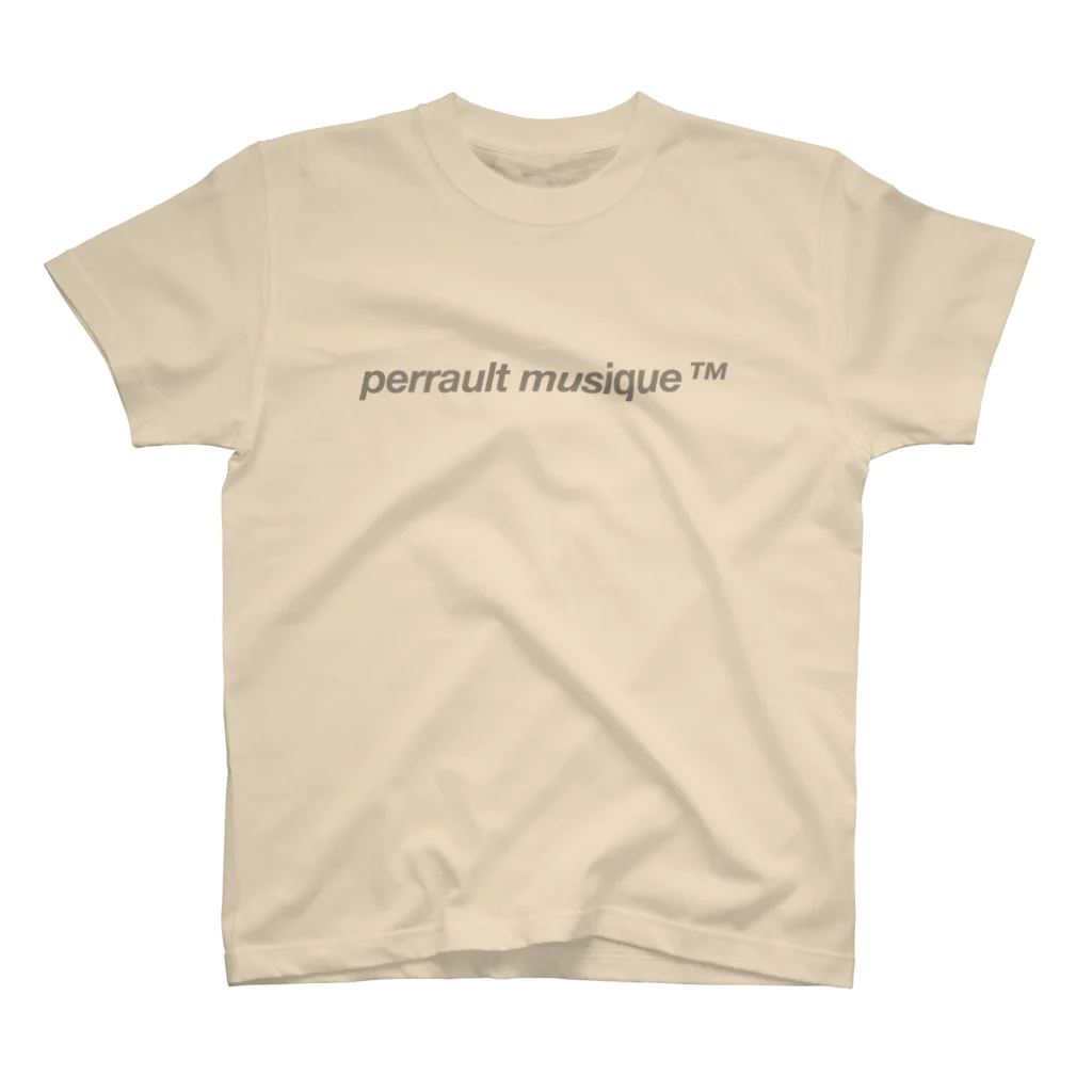 perrault musique™のcenter "ASH" logo スタンダードTシャツ