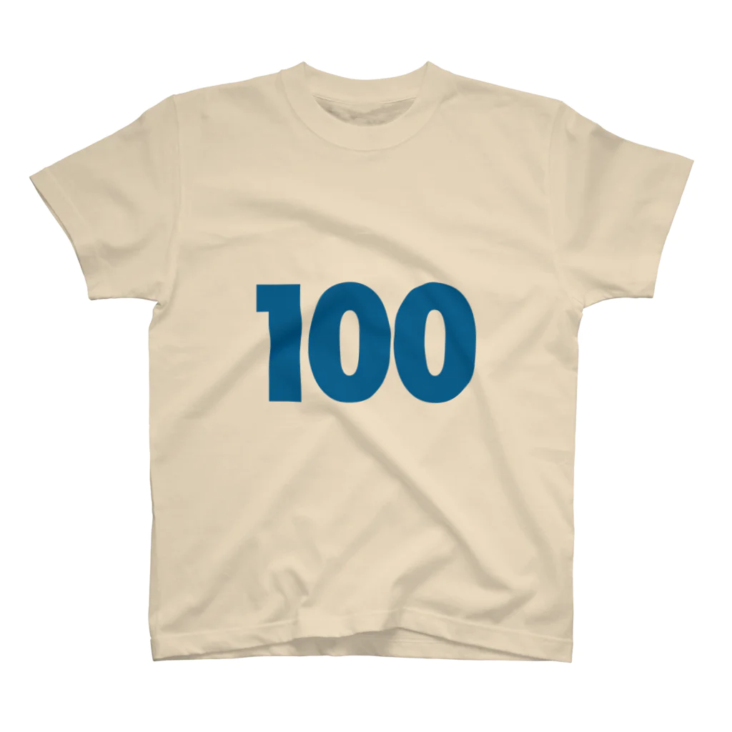 ふしめTシャツの100歳のふしめ (Blue) Regular Fit T-Shirt