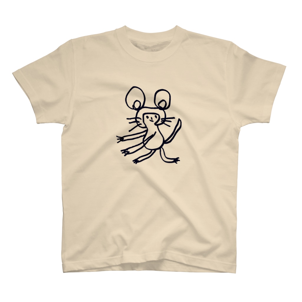 イトモノカラフル × こえり工房のねずみ T-Shirt