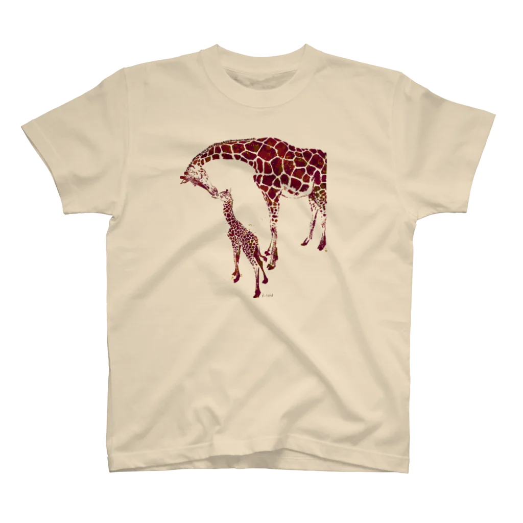 K.tskdのgiraffe  love Regular Fit T-Shirt