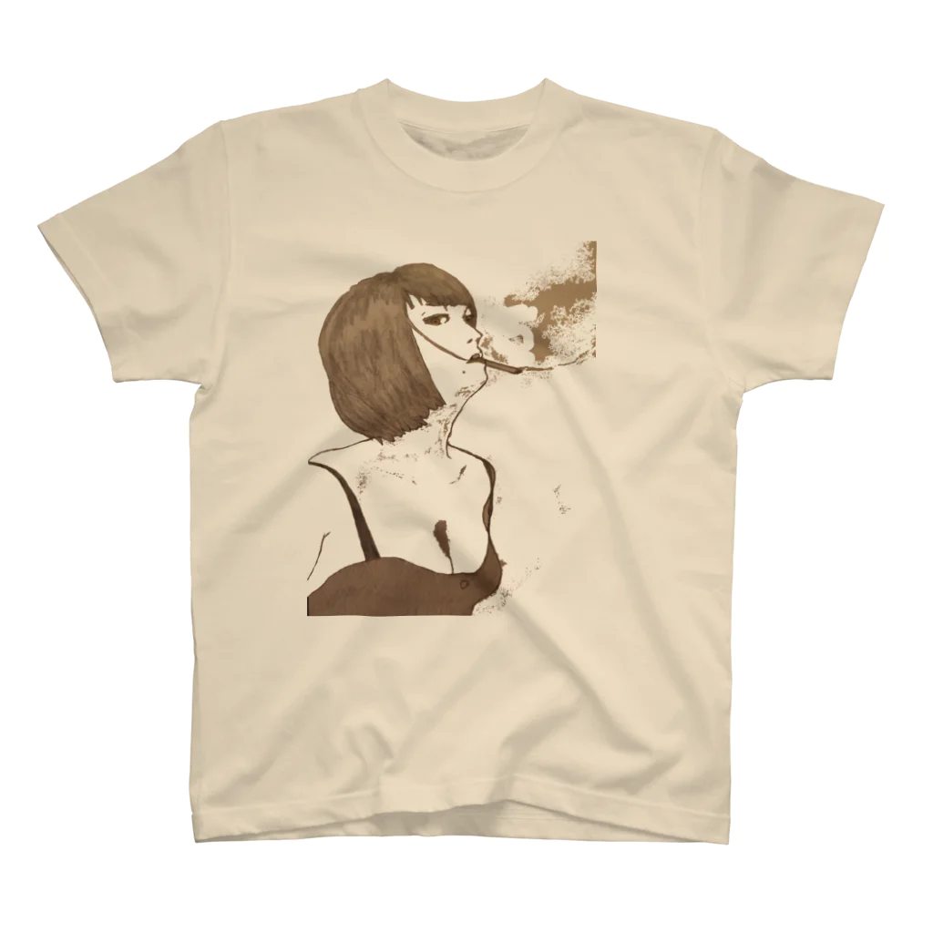 NiSchの「10+」 Smoking girl スタンダードTシャツ