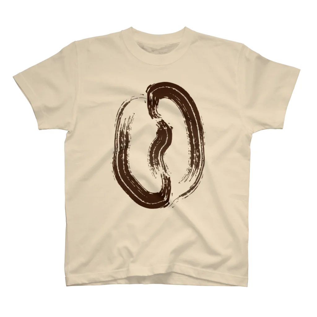 刻々珈琲の筆コーヒー豆 Regular Fit T-Shirt