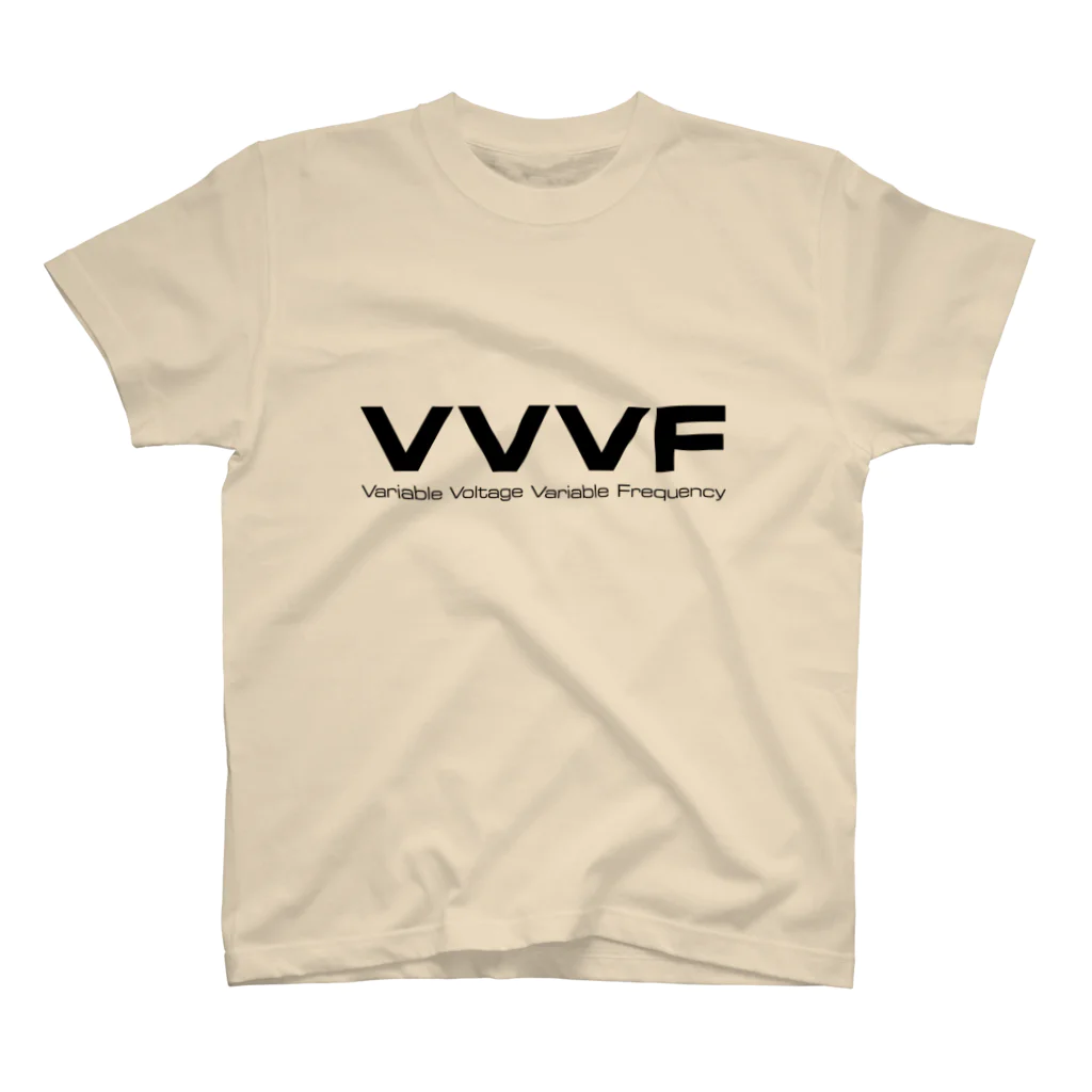 急行天北の鉄道 VVVF Tシャツ（淡色用） Regular Fit T-Shirt