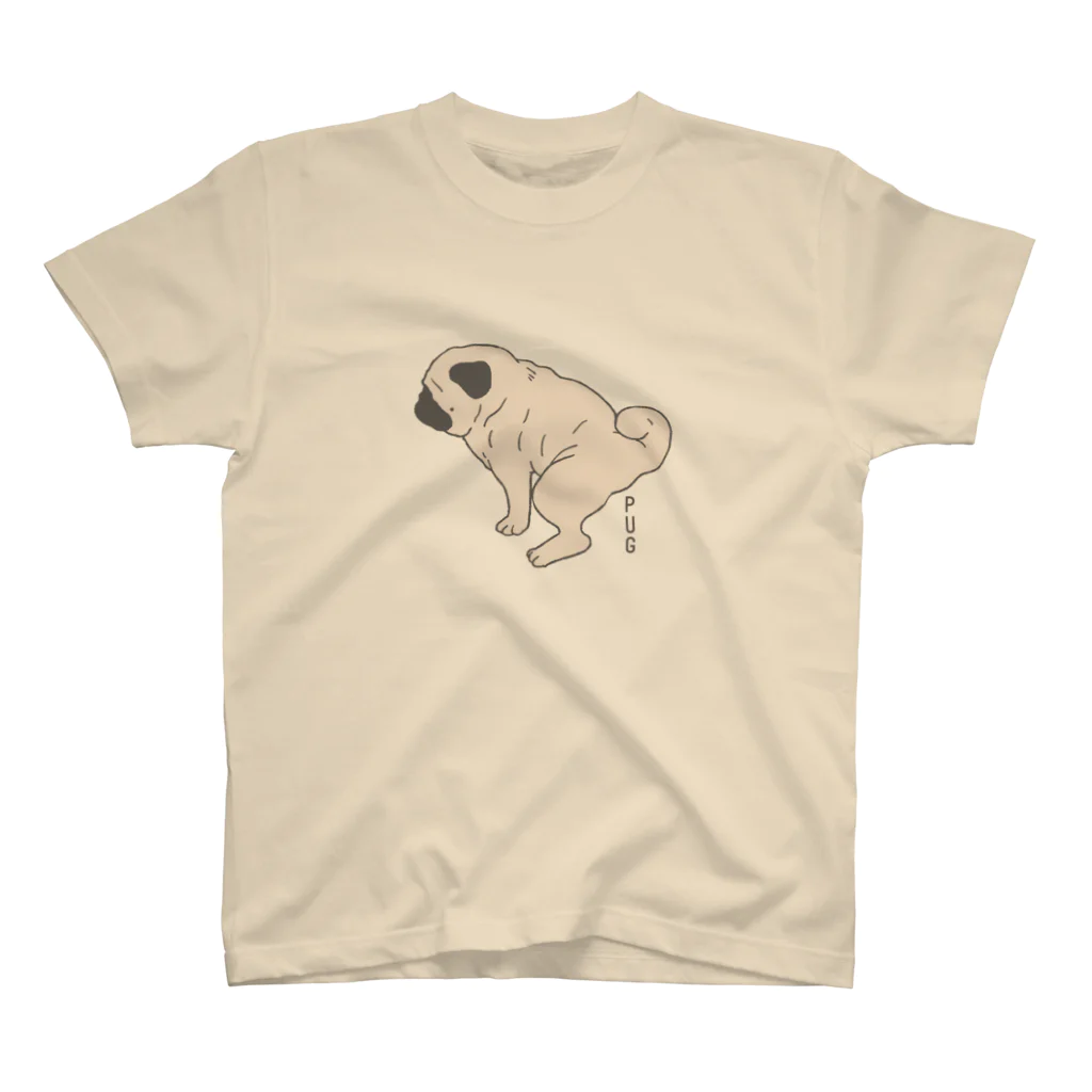 senorthepugの今日もがんばるパグ スタンダードTシャツ