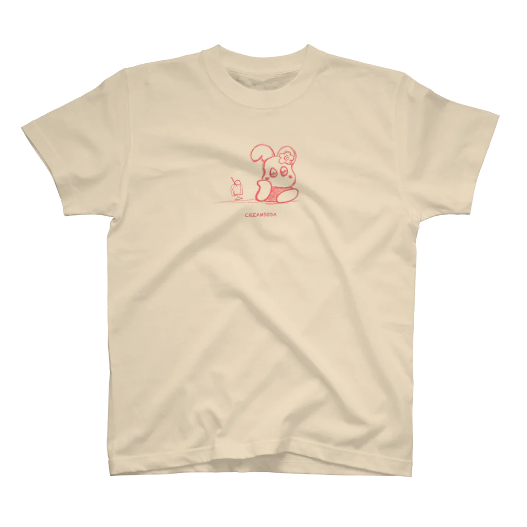 ルンタのクリームソーダで乾杯👛ピンク空間 Regular Fit T-Shirt