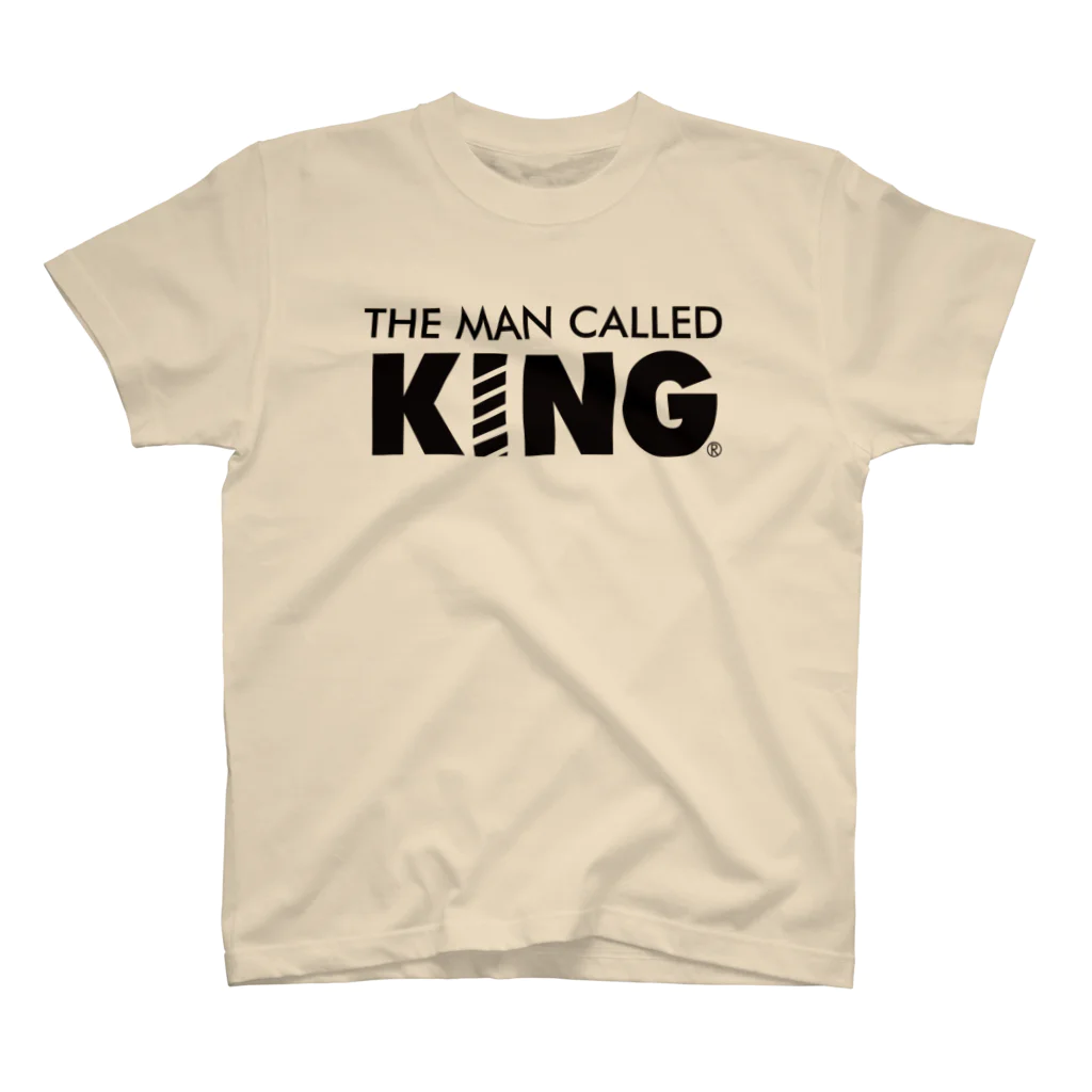 シンプルロゴtシャツbyアンディのKINGロゴtシャツ（黒文字） Regular Fit T-Shirt