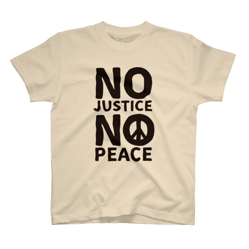 FickleのNO JUSTICE NO PEACE スタンダードTシャツ