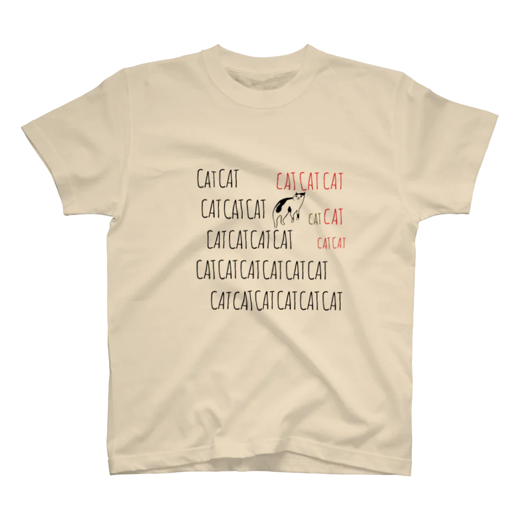 hibinecoのcatcatヅラcat Regular Fit T-Shirt