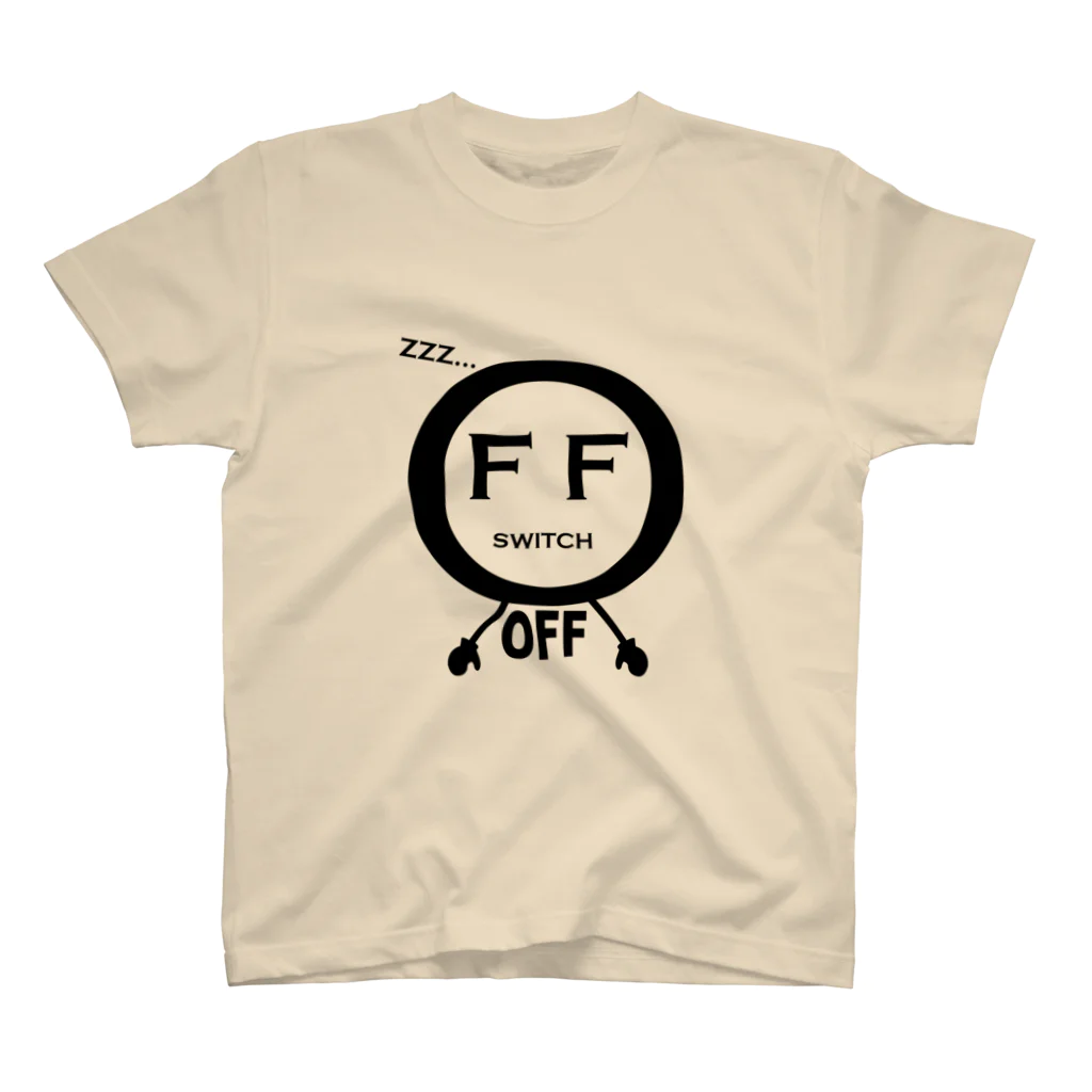 yuccoloのスイッチOFF(淡色用） スタンダードTシャツ