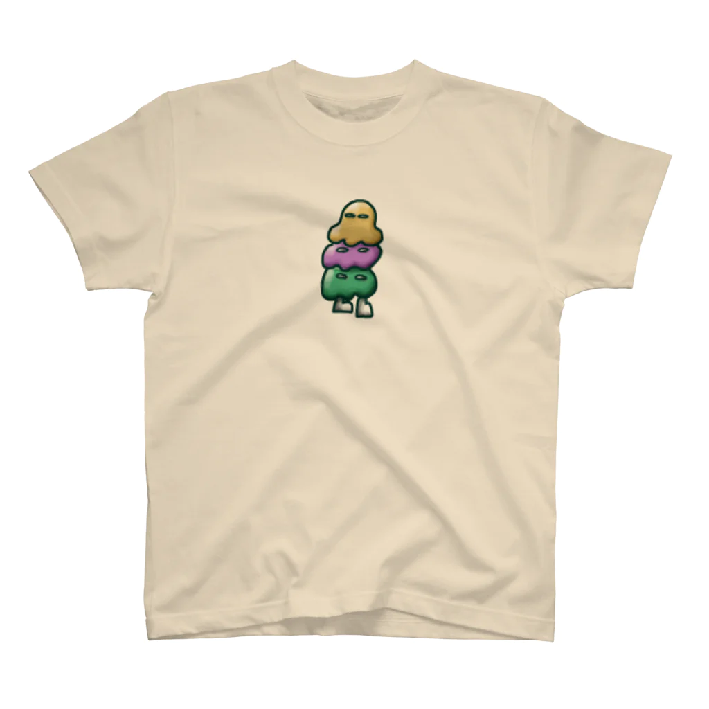 ぼんじりの雑貨やさんのアイスおばけ スタンダードTシャツ