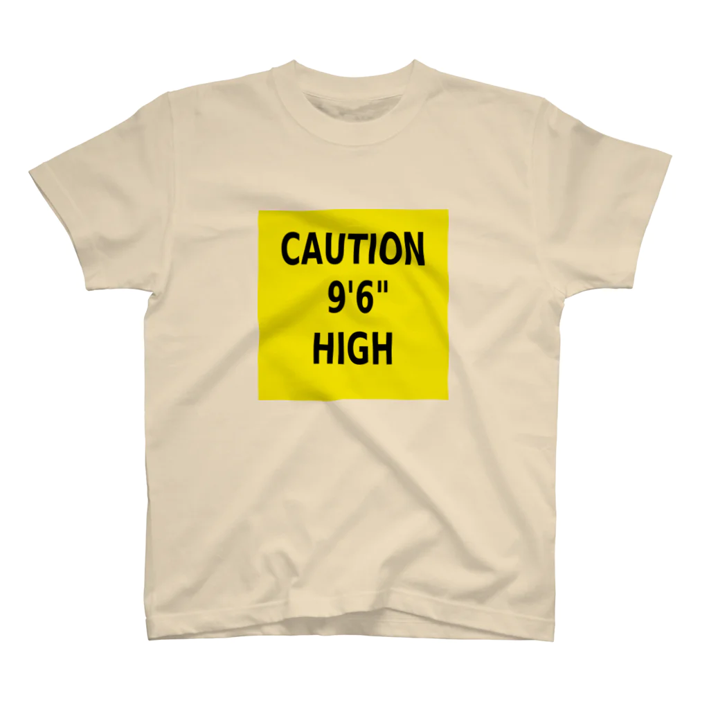 Miyanomae ManufacturingのCAUTION 9'6" HIGH Regular Fit T-Shirt