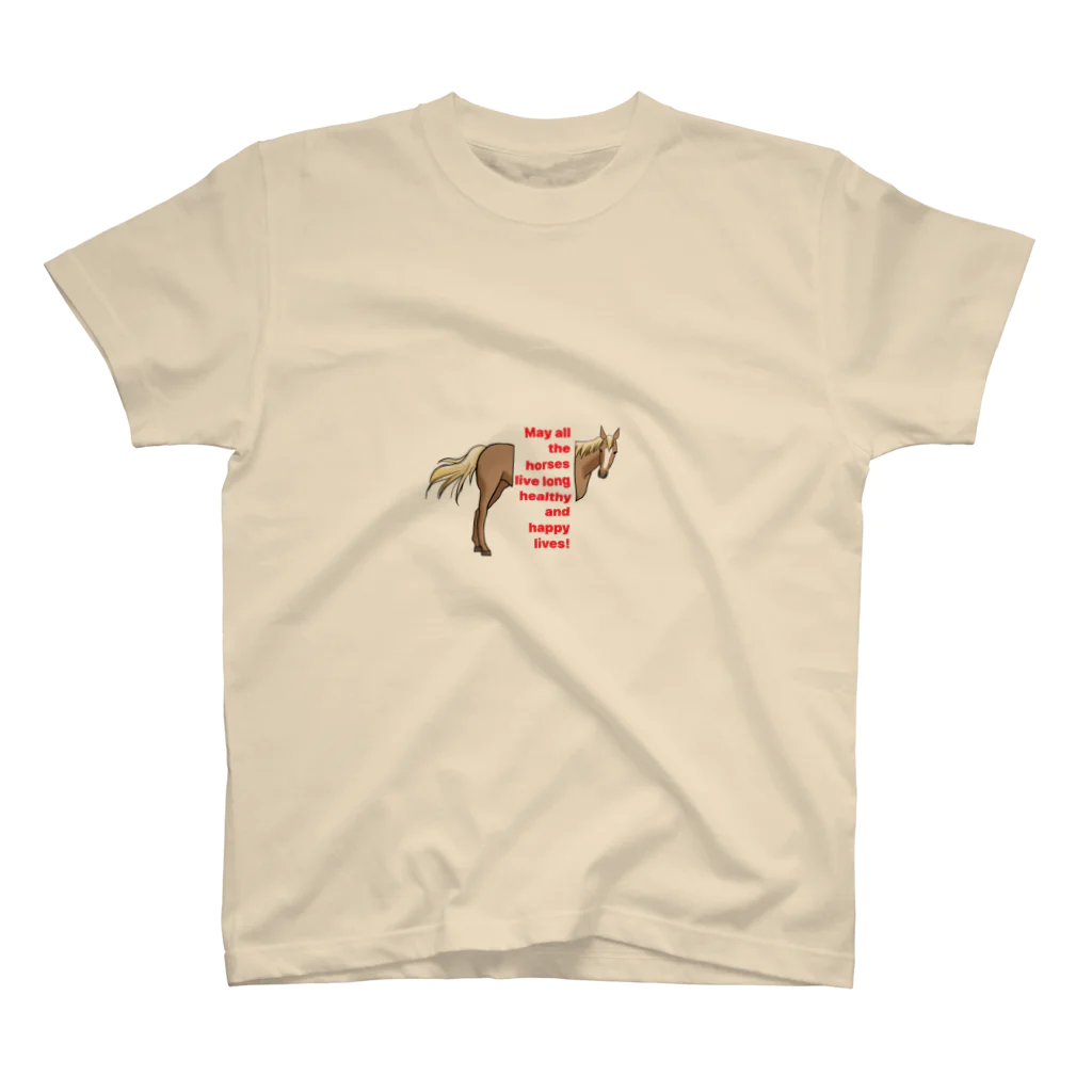 Blue Iris ﾌﾞﾙｰｱｲﾘｽのall horse Regular Fit T-Shirt