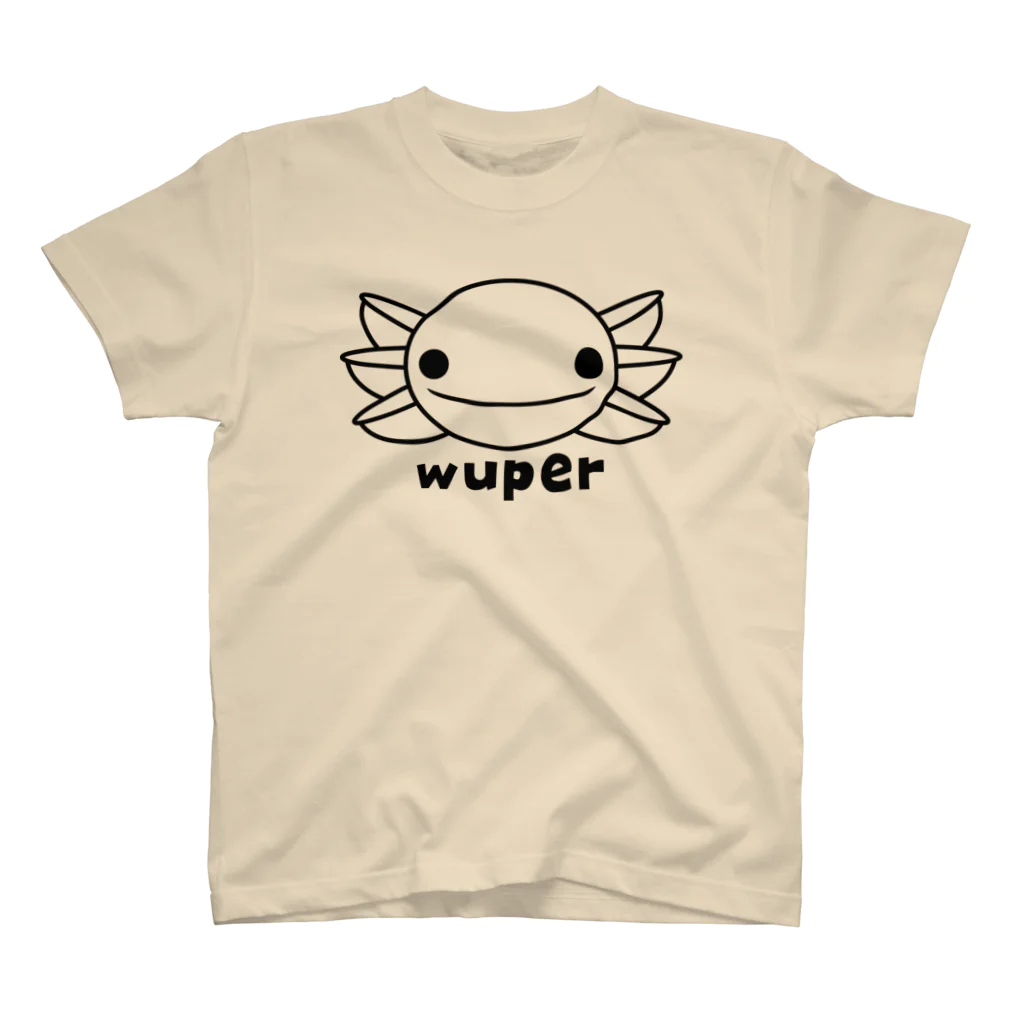 冷蔵庫からウーパールーパーのwuper線画 Regular Fit T-Shirt