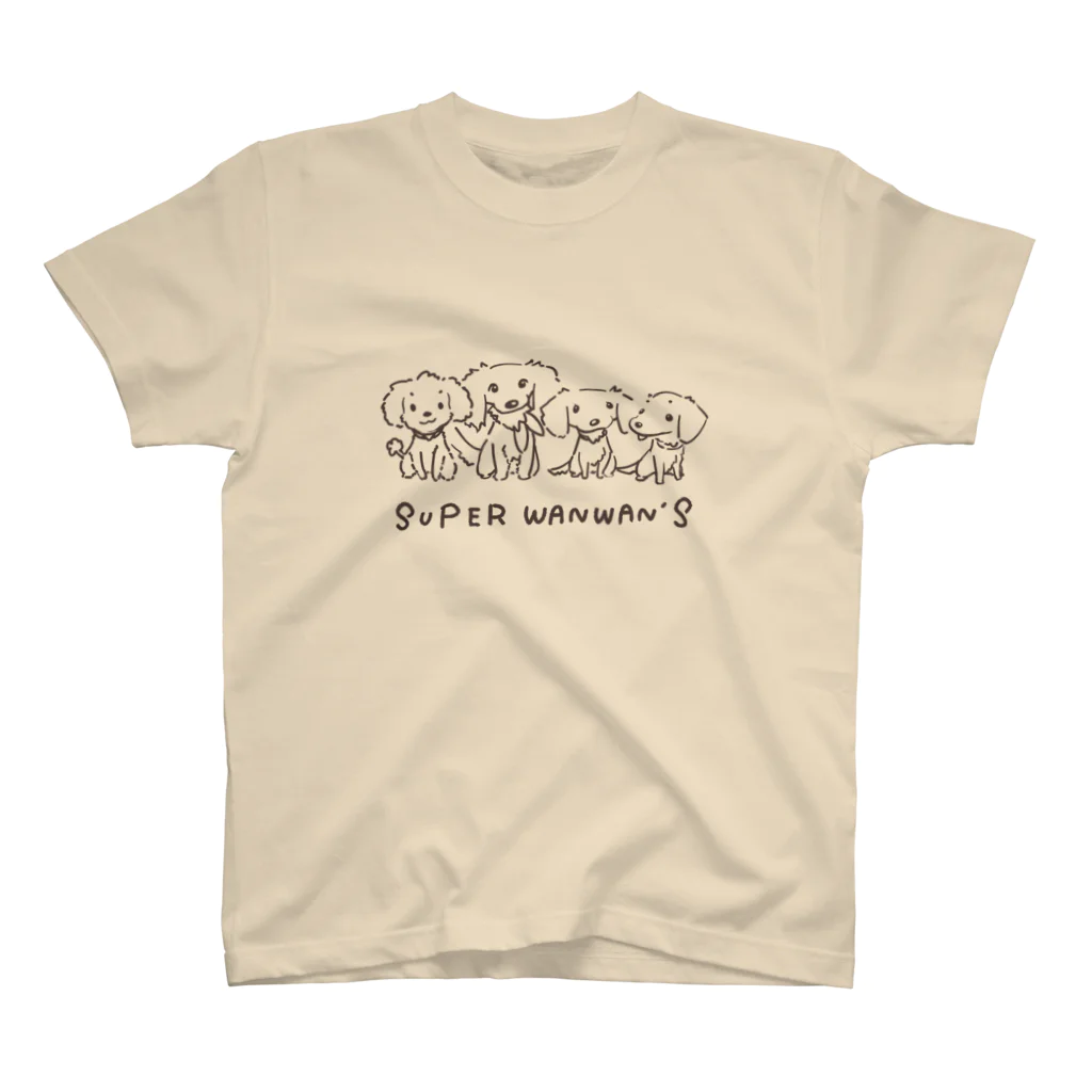 スーパーわんわんズのわんわんズ（家族写真風） Regular Fit T-Shirt