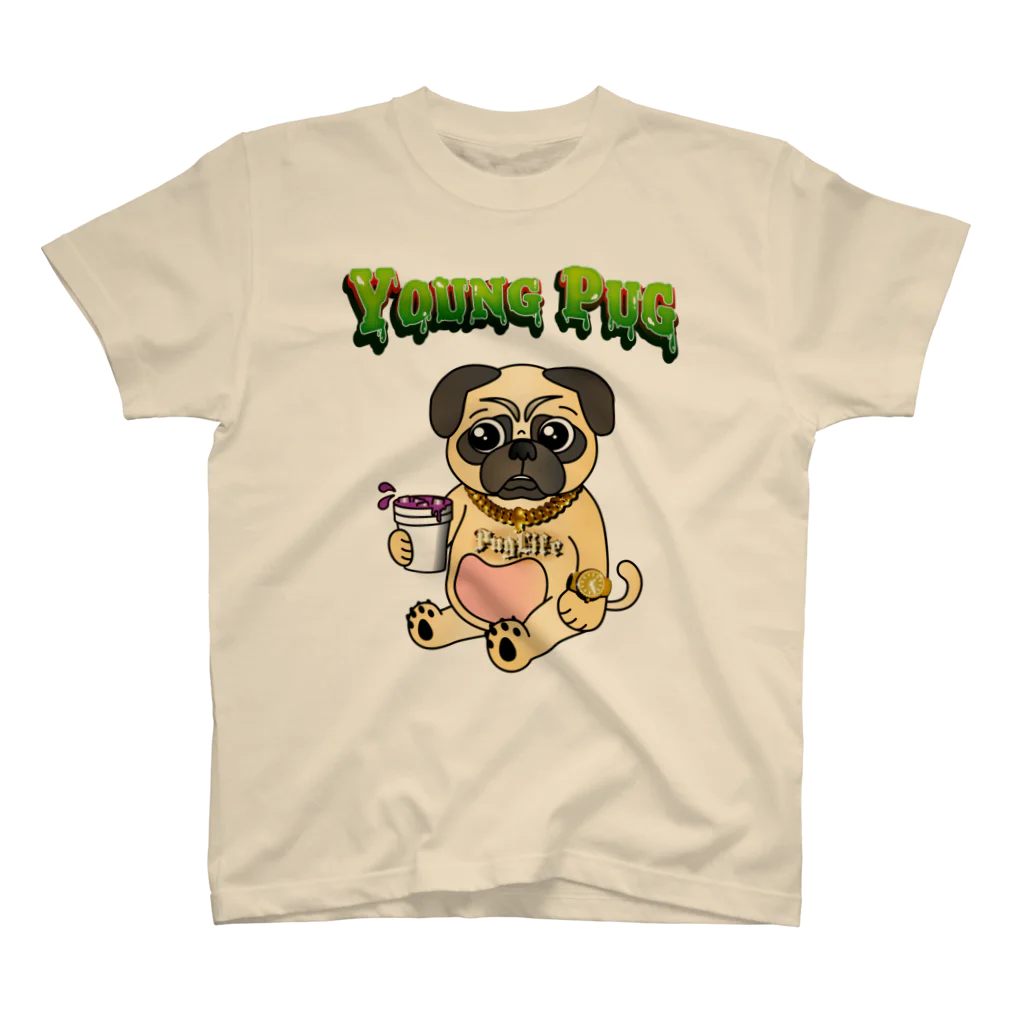 VS worldのYOUNG PUG スタンダードTシャツ