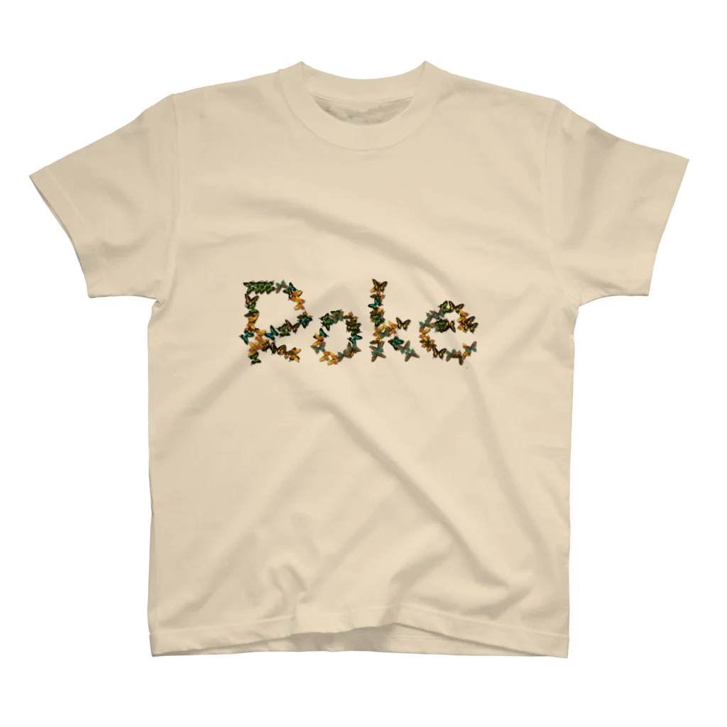 RISE のRISE　蝶柄RokeロゴTシャツ Regular Fit T-Shirt