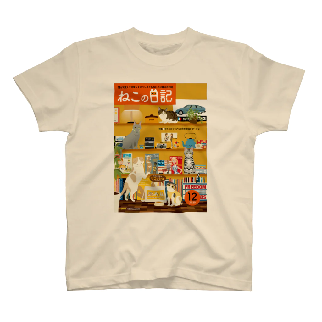 Quatre Illustrationのキャトルマガジン04 スタンダードTシャツ