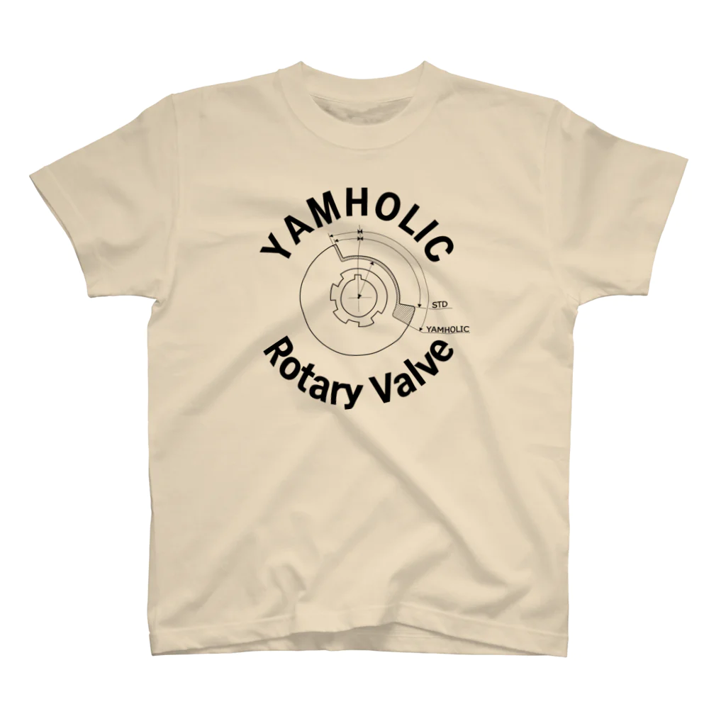 ako_mcの【フロントプリント】　YAMHOLIC ROTARY VALVE Regular Fit T-Shirt