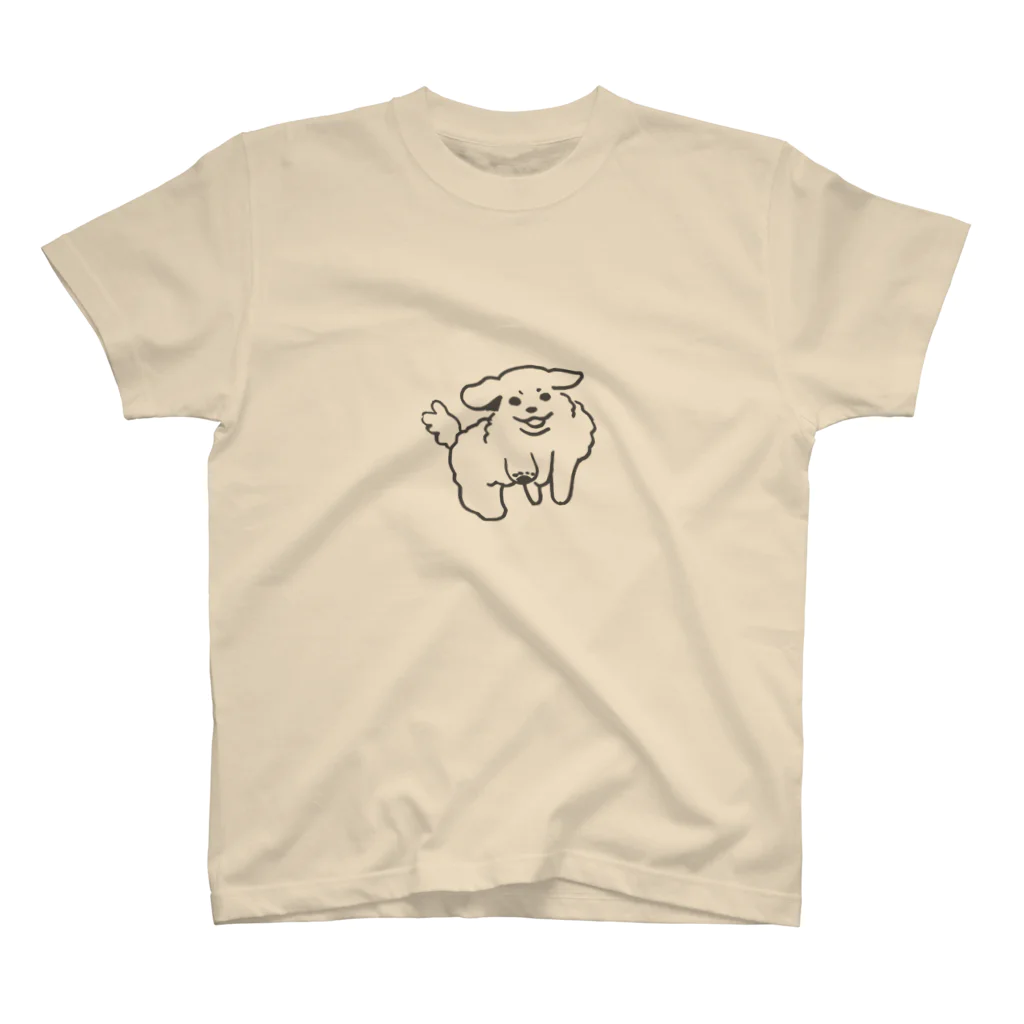 PoZoNoのわんころ(黒) スタンダードTシャツ