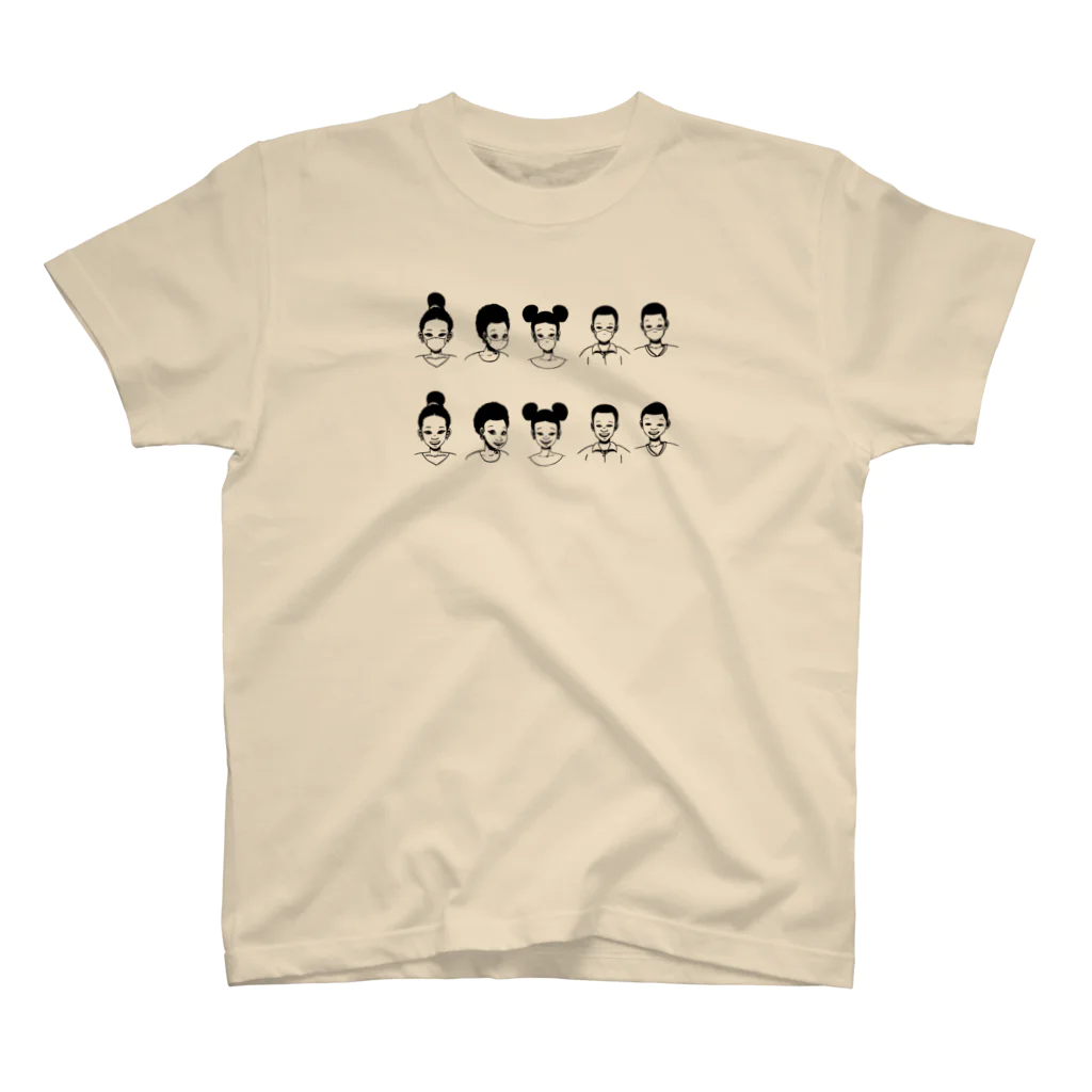 Africartoons Studioの子どもたちとマスク Regular Fit T-Shirt