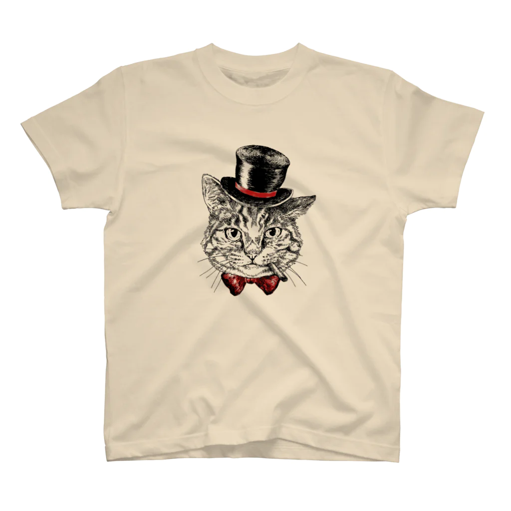 アトリエPTIMOのキジトラ猫紳士 Regular Fit T-Shirt
