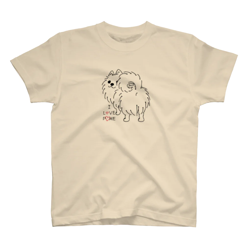 イラスト MONYAAT のいつも見ているポメラニアン M Regular Fit T-Shirt