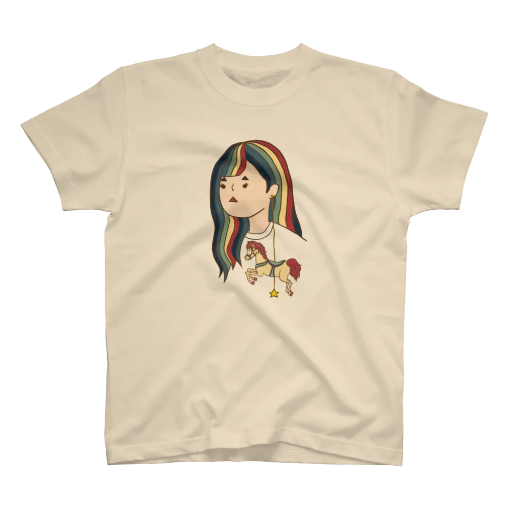 kanata△▽△のsankakusan HorsePiece スタンダードTシャツ