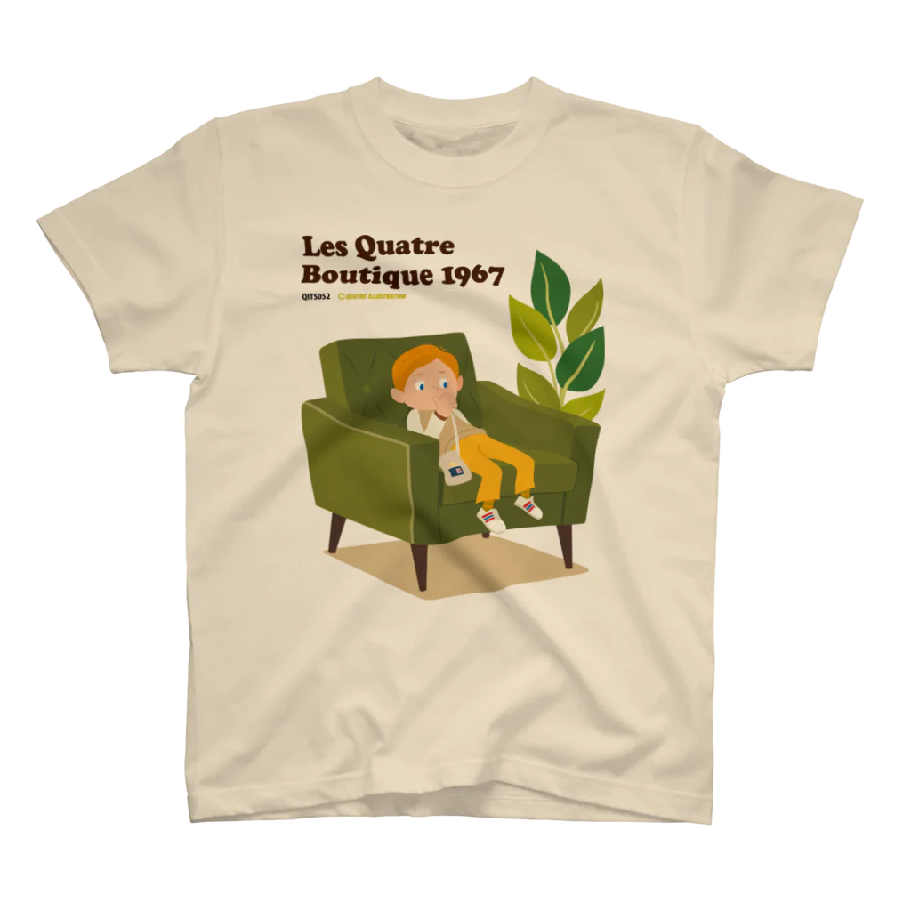 Quatre IllustrationのLQB1967_10_退屈 Regular Fit T-Shirt