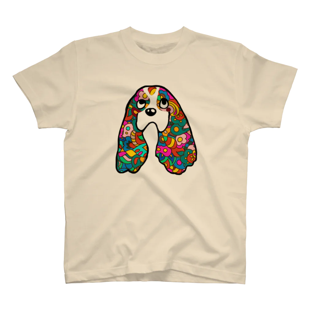 Familyのキャバリア Family＊cavalier_T (psychedelic_A) スタンダードTシャツ