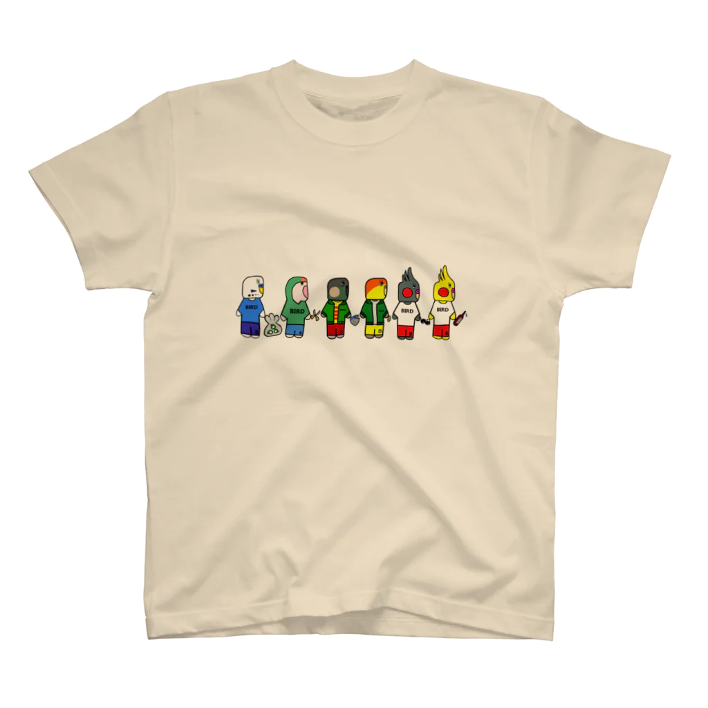 Takechan_houseのインコ大集合 Regular Fit T-Shirt