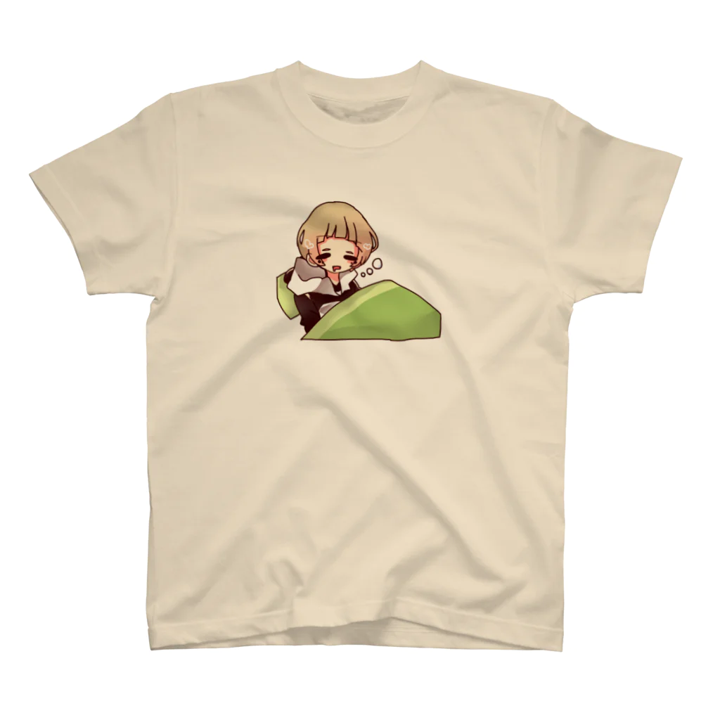 可愛い屋さんのパンダパーカーの女の子_4 スタンダードTシャツ