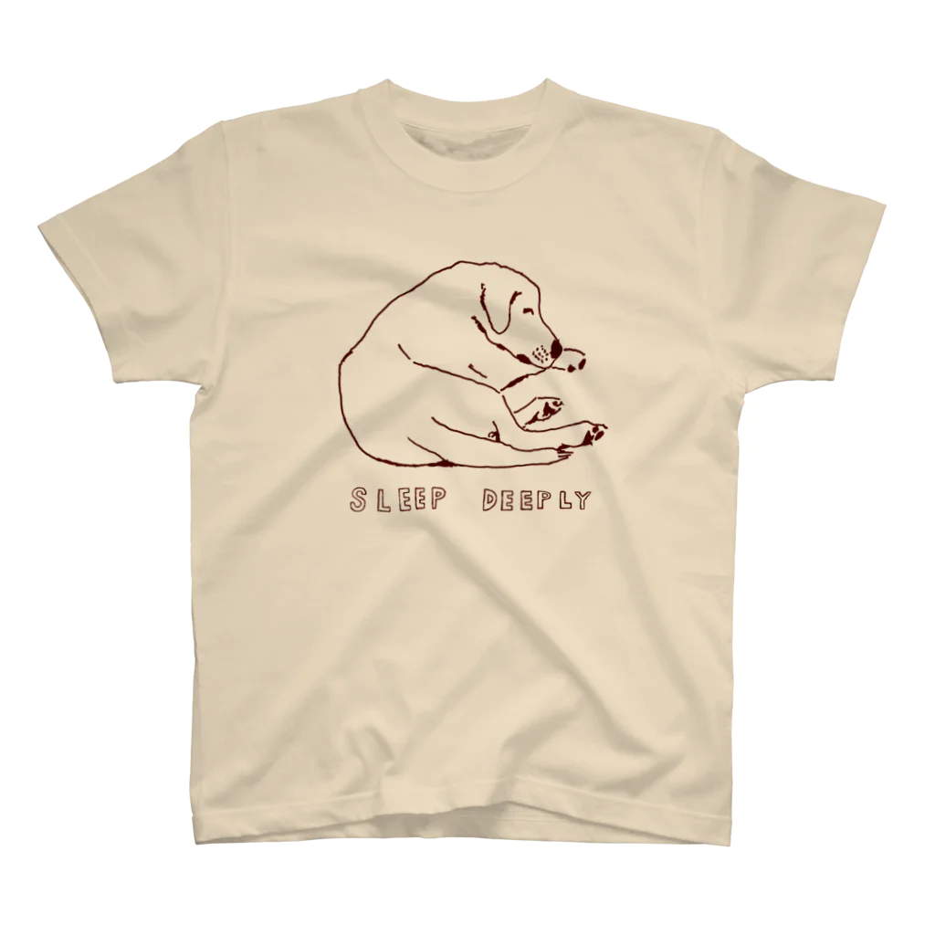 NIKORASU GOのラブラドールデザイン「熟睡中」（Tシャツ・パーカー・グッズ・ETC） スタンダードTシャツ