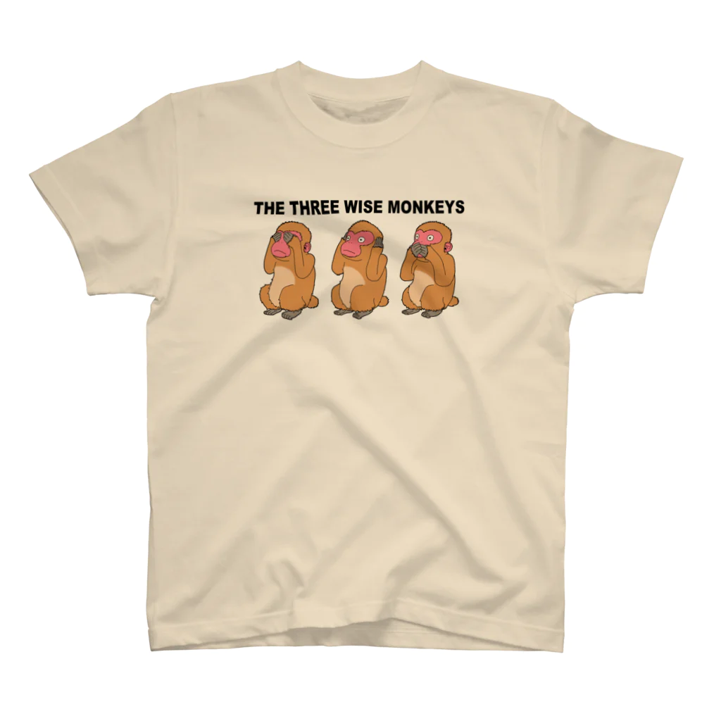 むつ さとしのTHE THREE WISE MONKEYS Regular Fit T-Shirt