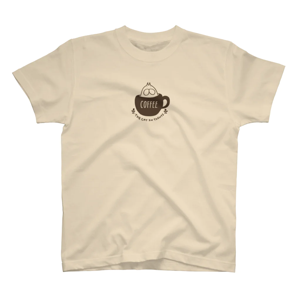 くらきち ONLINE SHOPのねこタイツ コーヒー スタンダードTシャツ