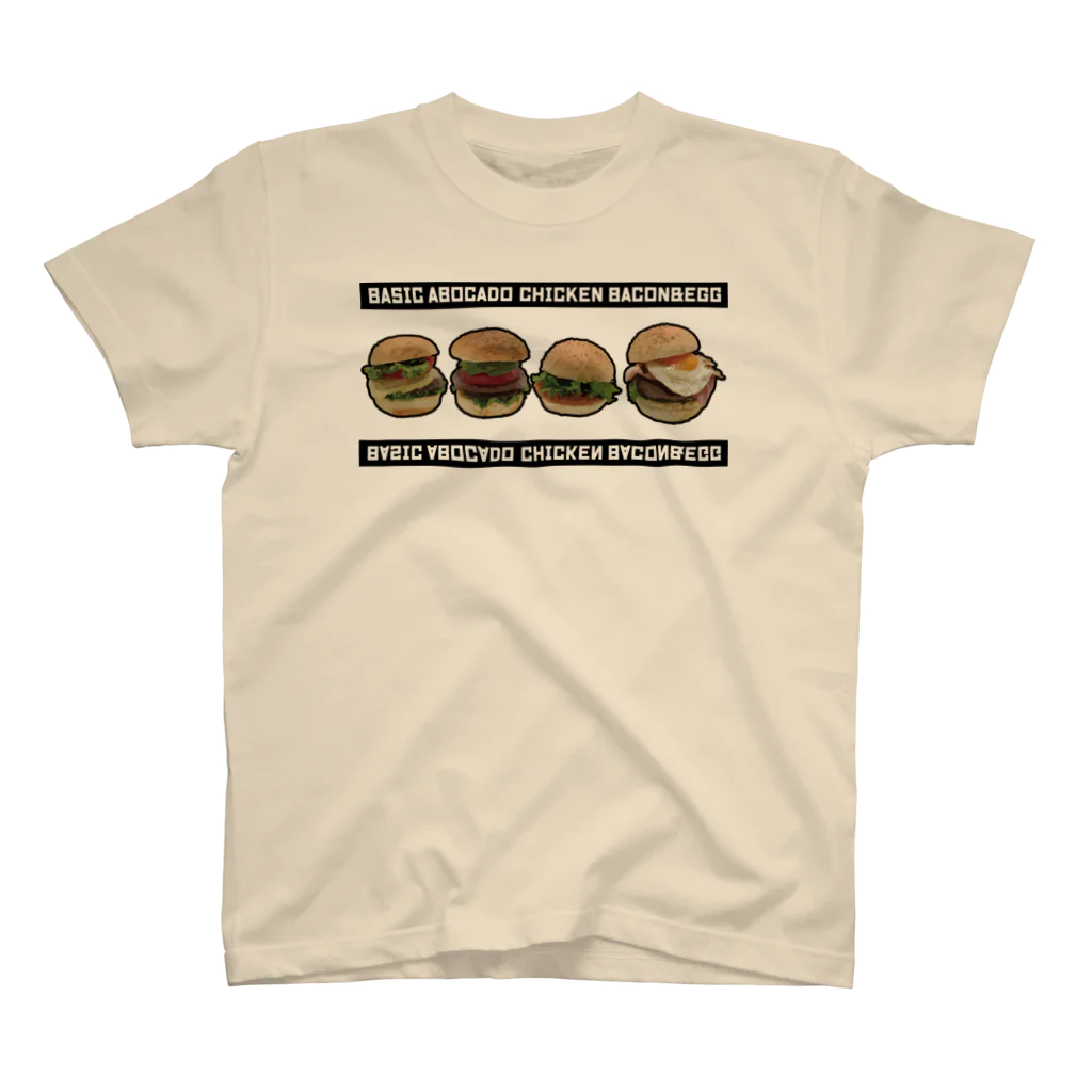 メシテロタイプ（飯テロTシャツブランド）のハンバーガーズ スタンダードTシャツ