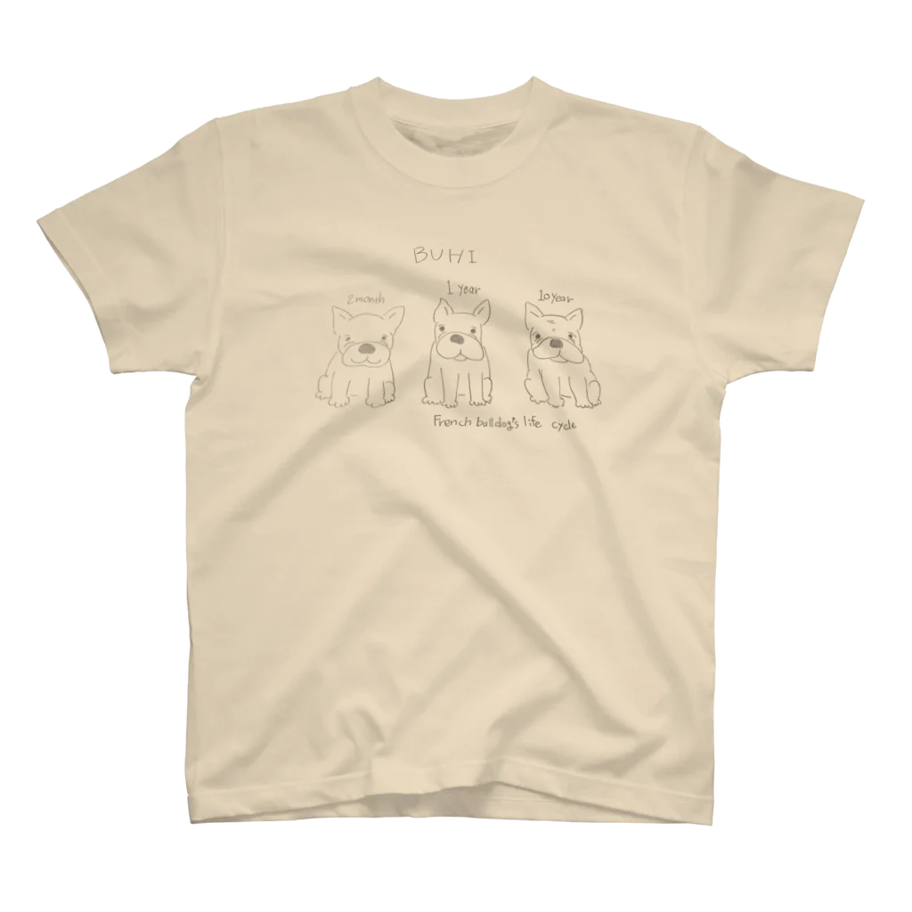 1zoo3のフレンチブルドッグの成長記録 Regular Fit T-Shirt