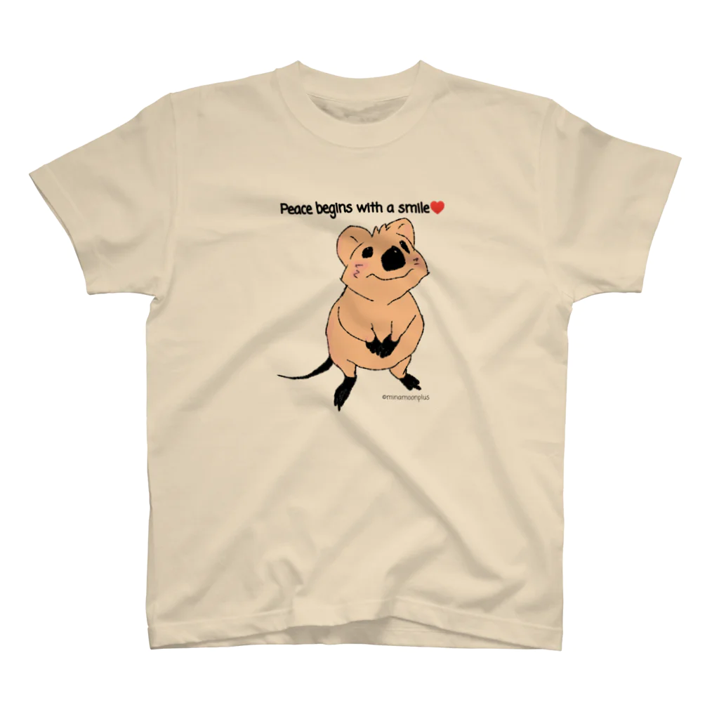 クオッカ☆ラッコ☆ minamoonplusのクオッカ Sweet Quokka スタンダードTシャツ