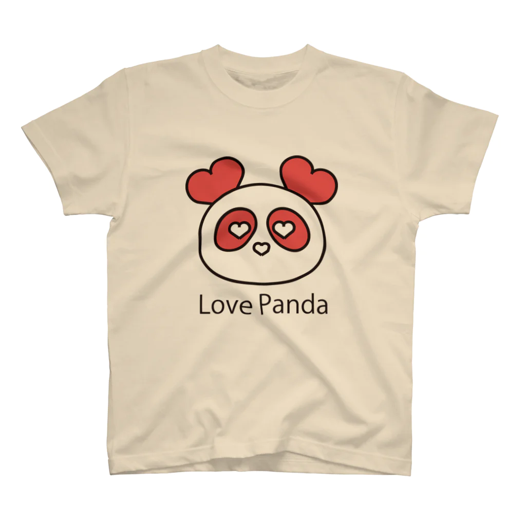 QootiiのLove Panda スタンダードTシャツ